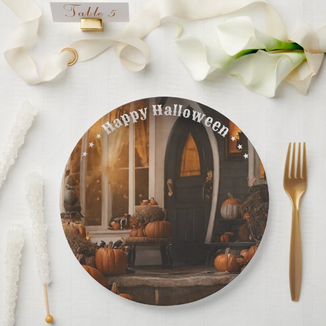 Happy Halloween Zuhause Collection Pappteller (Hochzeit)