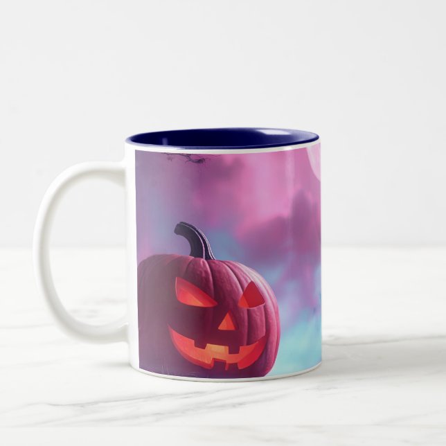 HAPPY HALLOWEEN ZWEIFARBIGE TASSE (Links)