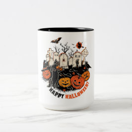 Happy Halloween Zweifarbige Tasse
