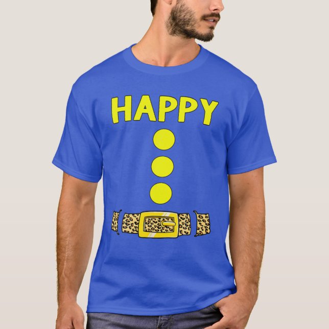 Happy Halloween Zwerg Kostümgeschenke Idee glückli T-Shirt (Vorderseite)