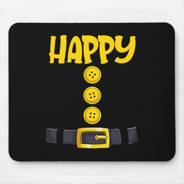 Happy Halloween ZwergKostümfarbenanpassung Mousepad (Vorne)
