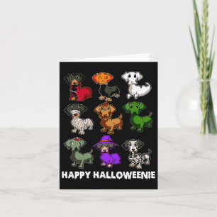Happy Halloweenie Dackel Dackel Halloween Gi Karte