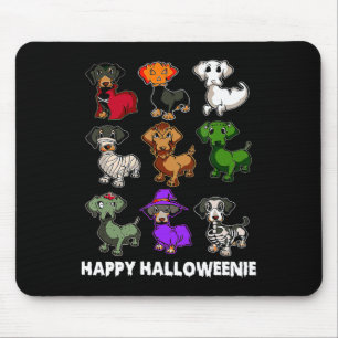 Happy Halloweenie Dackel Dackel Halloween Gi Mousepad