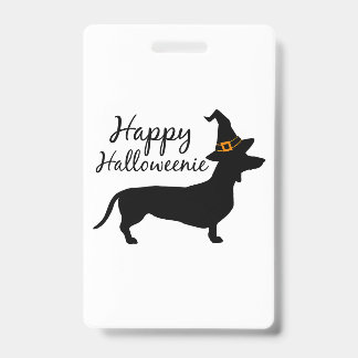 Happy Halloweenie Dackel Hund Halloween HexenWi Ausweis