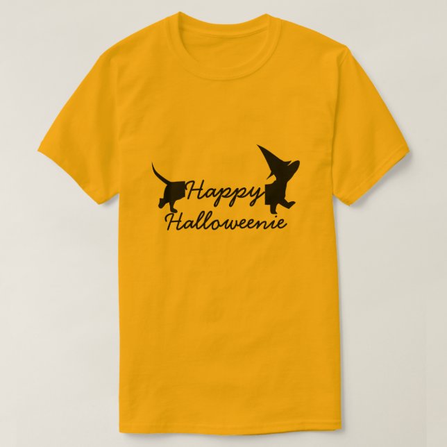 Happy Halloweenie T - Shirt (Design vorne)