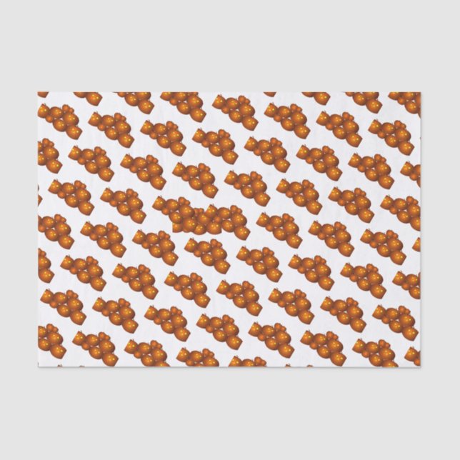 Happy HalloweenTissue - 15 gsm (10lb), weiß Seidenpapier (Vorderseite)