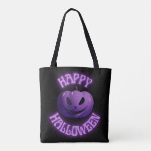 Happy Hallowen Black Lila Pumpkin