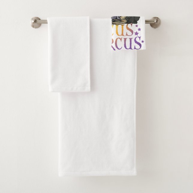 Happy Hallowiener Funny Halloween Daschund Weiner Badhandtuch Set (Insitu)