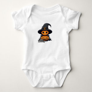 Happy hallowin baby strampler