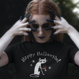 Happy Hallowine! Halloween Wine Pub T-Shirt