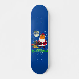 "HAPPY HALLOWTHANKSMAS" lustiges Weihnachtsgeschen Skateboard