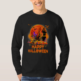 Happy Haloween Liebliche Schwarze Katze T-Shirt