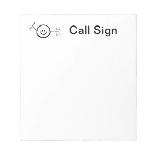 Happy Ham Ham Radio Notepad Notizblock