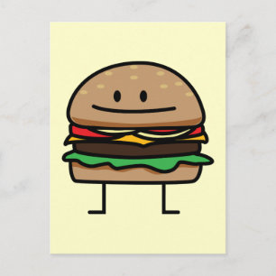 Happy Hamburger Postkarte