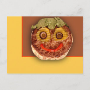 Happy Hamburger Postkarte