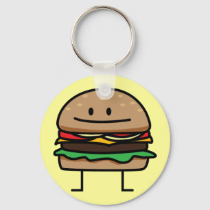 Happy Hamburger Schlüsselanhänger