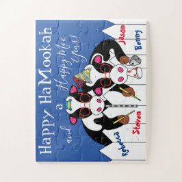 Happy HaMookah Happy Moo Year Jigsaw Puzzle
