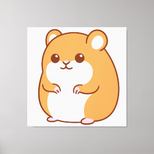 Happy Hamster Canvas Print Leinwanddruck