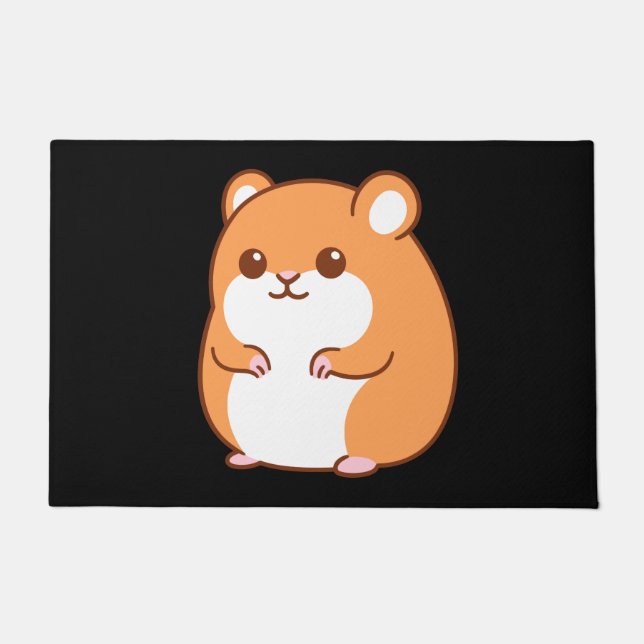 Happy Hamster Doormat Fußmatte (Vorderseite)
