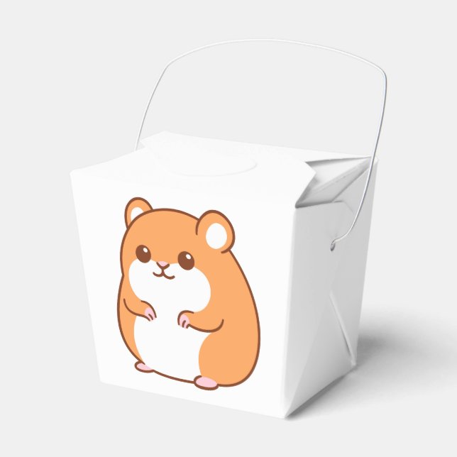 Happy Hamster Favor Box Geschenkschachtel (Vorderseite)