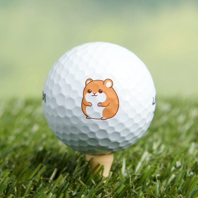 Happy Hamster Golf Balls Golfball (Insitu T-Shirt)