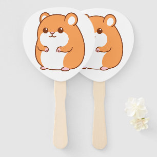 Happy Hamster Hand Fans Fächer