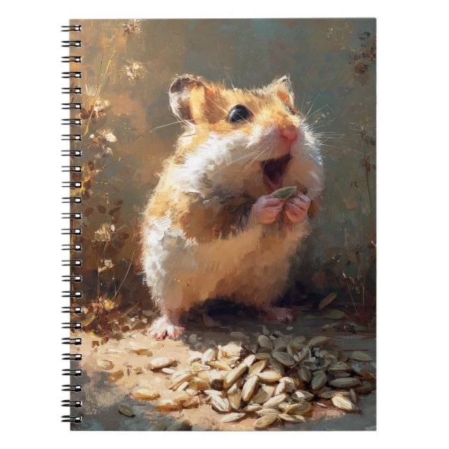 Happy Hamster Notebook Notizblock (Vorderseite)