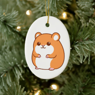 Happy Hamster Ornament