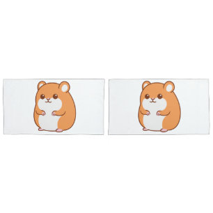 Happy Hamster Pillowcases Kissenbezug
