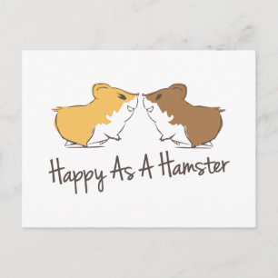 Happy Hamster Postkarte