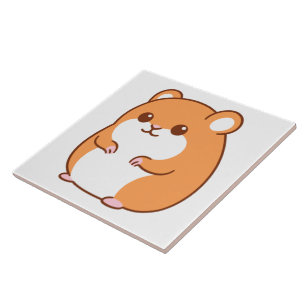 Happy Hamster Tile Fliese