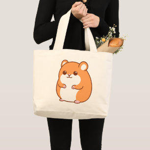 Happy Hamster Tote Bag Jumbo Stoffbeutel