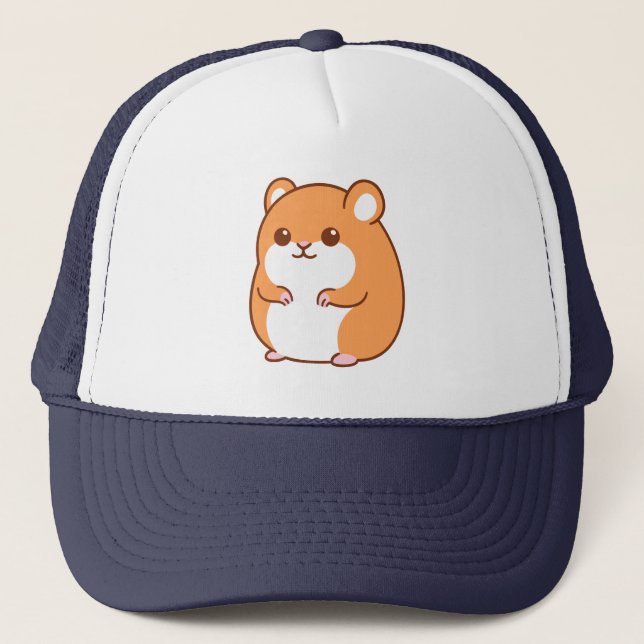 Happy Hamster Trucker Hat Truckerkappe (Vorderseite)