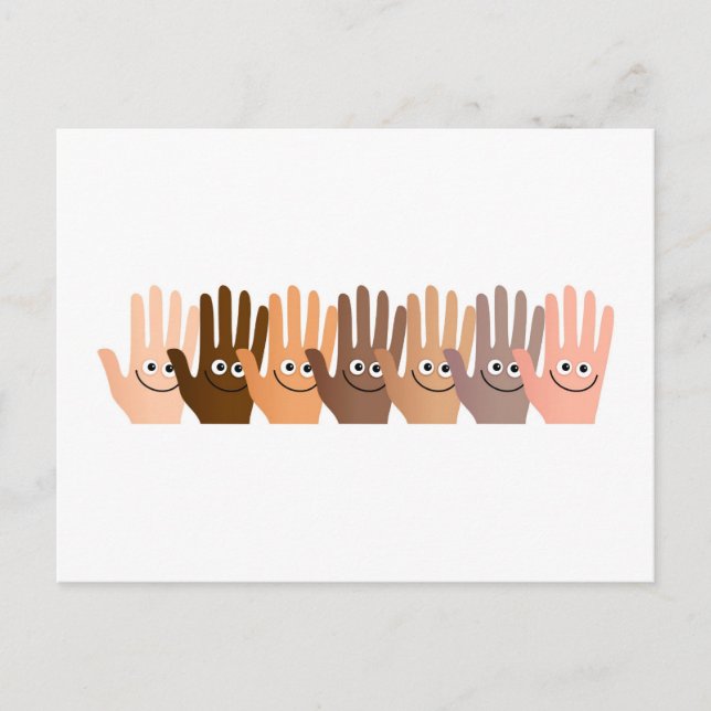 Happy Hands Postkarte (Vorderseite)