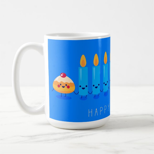 Happy Hannukah Mug Kaffeetasse (Links)