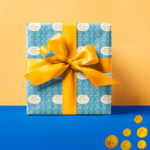 Happy Hannukah Star von David Geschenkpapier