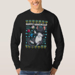 Happy Hanukcat Hanukkah Cat Chanukah Jüdische Katz T-Shirt<br><div class="desc">Happy Hanukcat Hanukkah Kat Chanukah Jüdische Katze Menorah Kinder.</div>