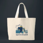 Happy Hanukkah<br><div class="desc">Dieses Design ist schön und hell und erfüllt Sie bis ins Bein mit Urlaubsgeist und ist perfekt auf Geschenke, Tischläufer, Küchenwäsche, Wohngestaltung und auf allem, was Hanukkah!</div>