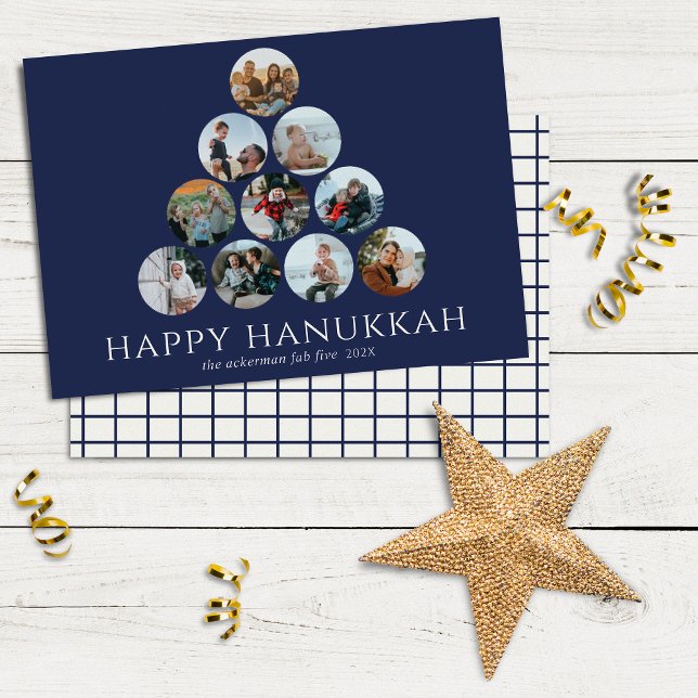 Happy Hanukkah 10 Foto Navy Blue White (Von Creator hochgeladen)