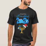Happy Hanukkah 2020 Hanukka jüdische Gefechtsmaske T-Shirt<br><div class="desc">Happy Hanukkah 2020 Hanukkah Jüdische Gesichtsmaske Shirt</div>