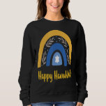 Happy Hanukkah 2021 Jüdische Menorah Hanukkah Rain Sweatshirt<br><div class="desc">Happy Hanukkah 2021 Jewish Menorah Hanukkah Rainbow Design</div>
