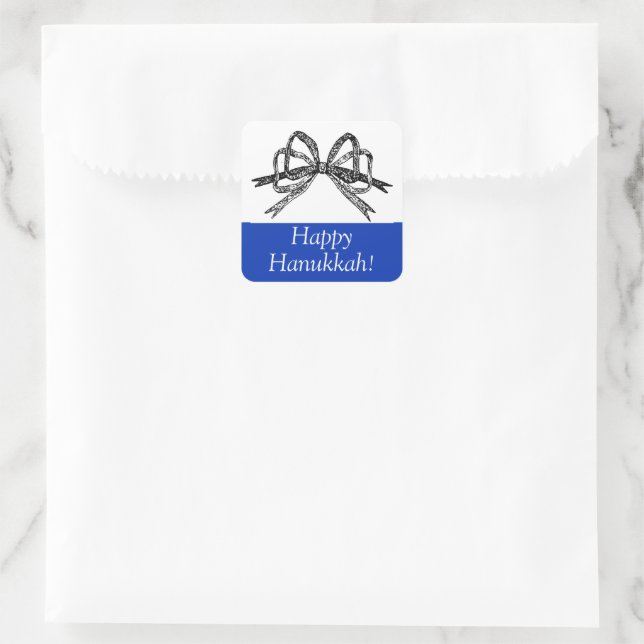 Happy Hanukkah Aufkleber (Tasche)