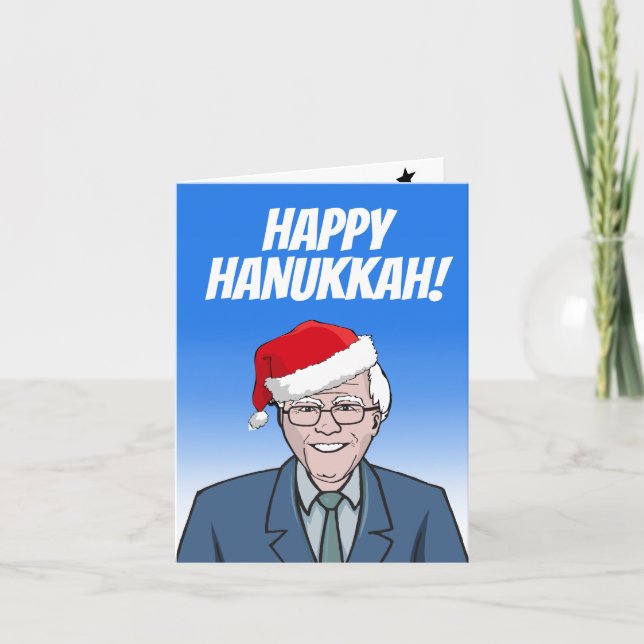 Happy Hanukkah aus Bernie Sanders Karte (Vorderseite)
