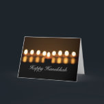 Happy Hanukkah Blank Grußkarte Feiertagskarte<br><div class="desc">Senden Sie Ihre besten Wünsche für den Urlaub mit diesen Blankokarten mit einem Originalfoto von Captured Glimpses.</div>