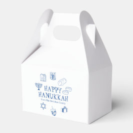 Happy Hanukkah Blau, der Name der Familie Geschenkschachtel