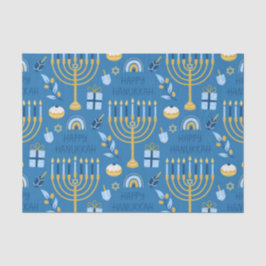 Happy Hanukkah Blue Star von David Seidenpapier