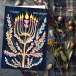 Happy Hanukkah Botanische Menorah Wasserfarbe Feiertagskarte<br><div class="desc">Süß zeichn, jemanden glücklich hanukkah zu wünschen! Klicken Sie auf "Bearbeiten mit dem Design-Tool", um Ihren eigenen Text hinzuzufügen. Auch als Postkarte, Flachkarte oder digitaler Download erhältlich, um sofort per E-Mail oder SMS zu versenden. Karo meinen Shop für mehr oder lass mir wissen, wenn Sie etwas Angewohntes wollen! Ich kann...</div>