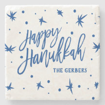 Happy Hanukkah Brush Script Individuelle Name