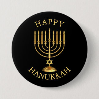 Happy Hanukkah Button