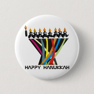 Happy Hanukkah Button